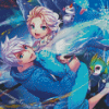 Jack Frost And Elsa Diamond Painting