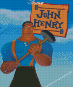 John Henry Disney Animation Poster Diamond Painting