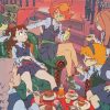 Little Witch Academia Japanese Series Characters Diamond Painting