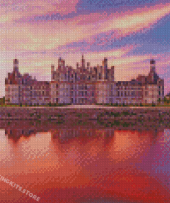 Loire Castle At Sunset Diamond Painting