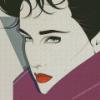 Patrick Nagel Girl Illustration Diamond Painting