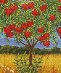 Pomegranate Tree Diamond Painting