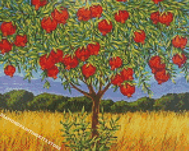 Pomegranate Tree Diamond Painting