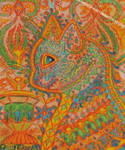 Psychedelic Cat Louis Wain Diamond Painting