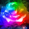 Rainbow Glowing Rose Diamond Painting