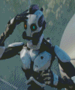 Robot From Love Death And Robots Animatiom Diamond Painting