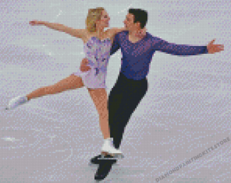 Skating Ice Dancing Couple Diamond Painting