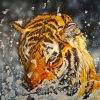 Splash Tiger Diamond Painting