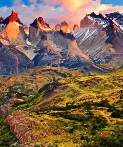 The Andes Mountains Landscape Diamond Painting