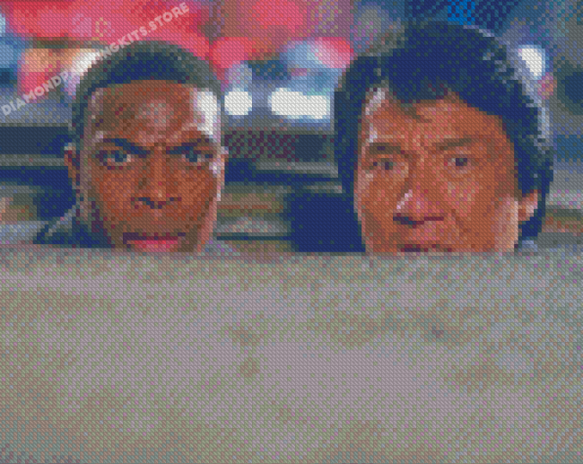 Tucker And Chan From Rush Hour Diamond Painting