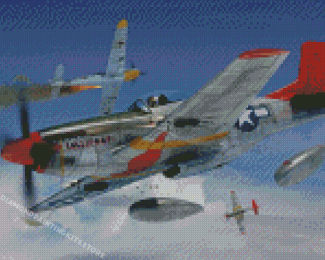 Tuskegee Airmen Planes Diamond Painting