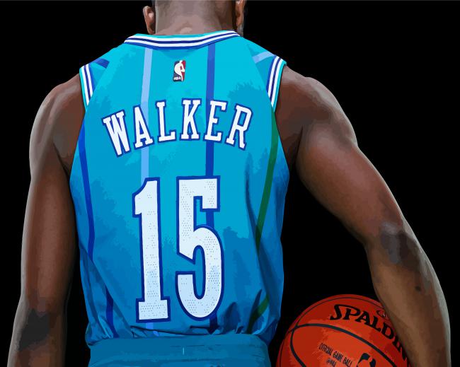 Walker Charlotte Hornets Player Back Diamond Painting