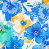 Abstract Blue Yellow Flowers Diamond Painting