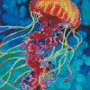 Aesthetic Colorful Jellyfish Diamond Painting