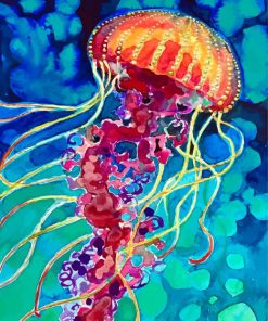 Aesthetic Colorful Jellyfish Diamond Painting