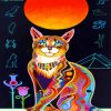Colorful Egyptian Cat Diamond Painting