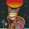 Colorful Egyptian Cat Diamond Painting