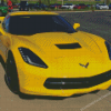 Cool Yellow Corvette Diamond Painting