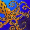 Cool Blue Ring Octopus Diamond Painting
