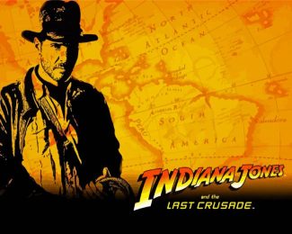 Indiana Jones And The Last Crusade Illustration Poster Diamond Painting