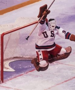 Miracle On Ice Player Diamond Painting