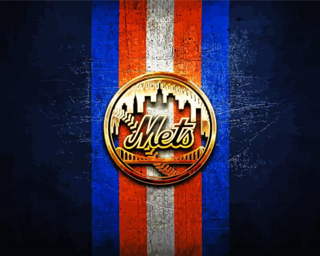 New York Mets Golden Logo Diamond Painting