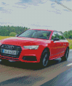 Red Audi S4 Diamond Painting