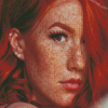Redhead Lady With Freckles Diamond Painting
