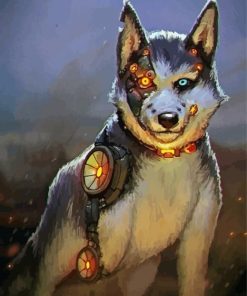 Robot Dog Animal Diamond Painting
