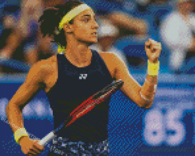 The Tennis Player Garcia Caroline Diamond Painting