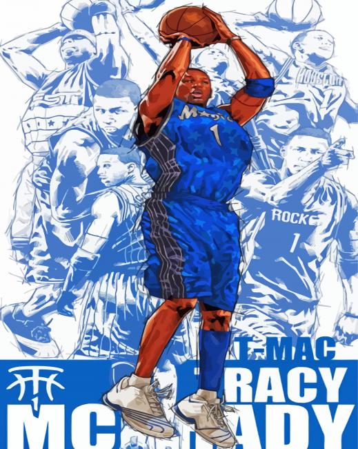 Tracy Mcgrady Basketball Player Poster Diamond Painting