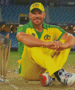 Aaron Finch Australian Cricketer Diamond Painting