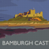 Bamburgh Castle Poster Diamond Painting