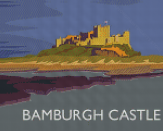 Bamburgh Castle Poster Diamond Painting