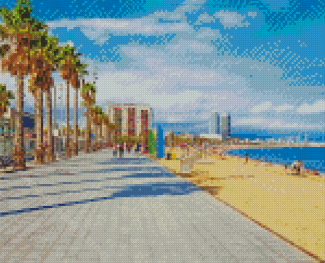 Barcelona Beachside Diamond Painting