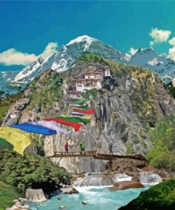 Bhutan Paro Taktsang Diamond painting