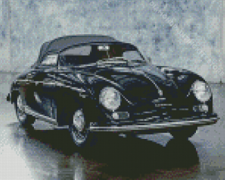 Black Porsche 356 Diamond Painting