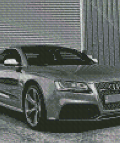 Black And White Audi S5 Car Diamond Painting