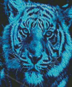 Blue Tiger Big Cat Diamond Painting