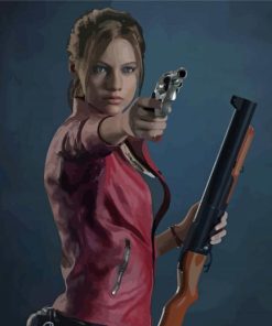 Claire Redfield Resident Evil Diamond Painting