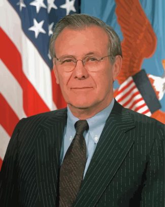 Donald Rumsfeld Diamond Painting