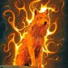 Fantasy Fire Dog Diamond Painting