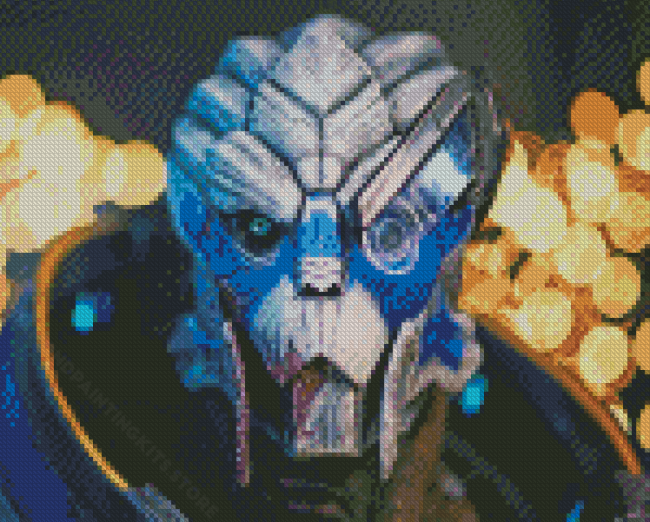 Garrus Vakarian Face Diamond Painting