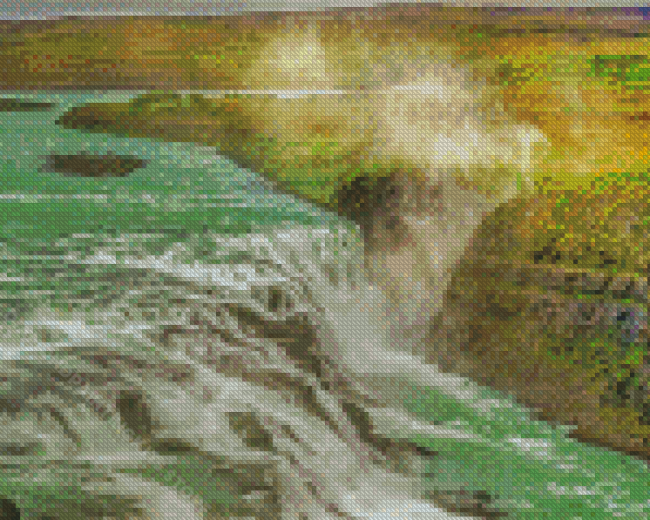 Gullfoss Falls Diamond Painting