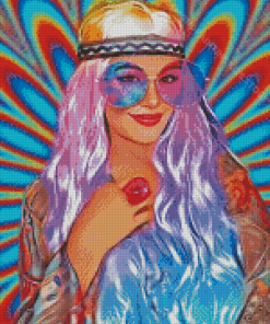 Hippy Girl Diamond Painting