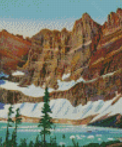 Iceberg Lake Glacier National Park Poster Diamond Painting