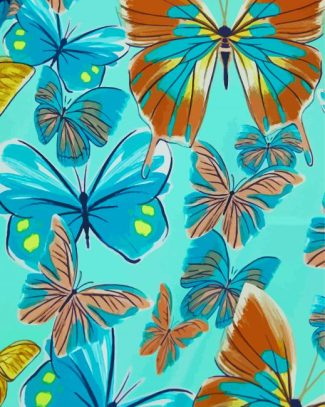 Iridescent Butterflies Diamond Painting