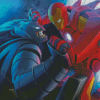 Ironman And Batman Illustration Diamond Painting