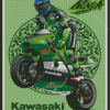 Kawasaki Ninja Illustration Poster Diamond Painting