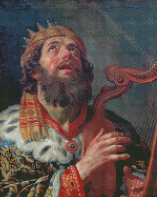 King David Playing The Harp Diamond Painting